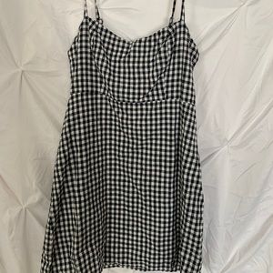 Checkered tank dress